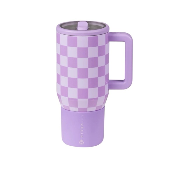 🦋HYDROJUG LAVENDER CHECKERS Limited Edition 
Traveler (20oz)
